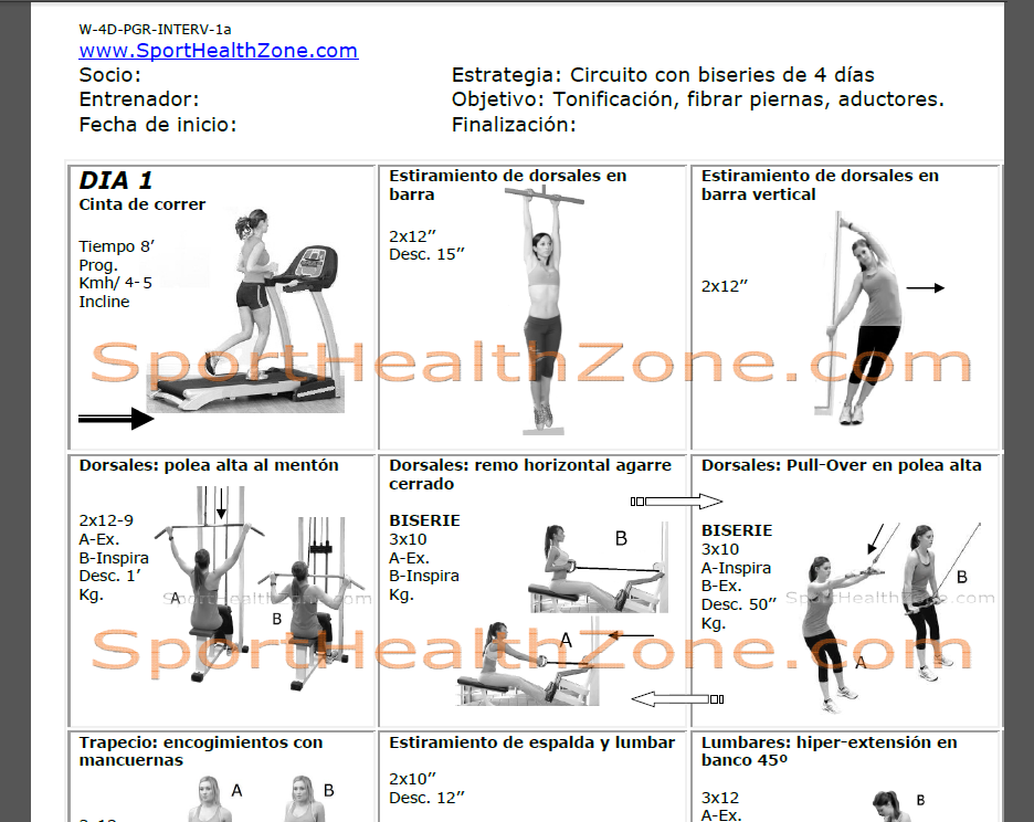 Rutina de gimnasio para bajar de peso en mujeres